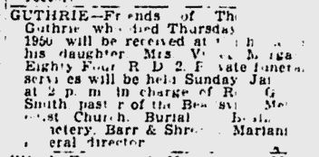 Thomas V. Guthrie obit